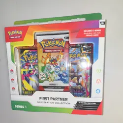 Pokemon TCG First Partner Illustration Collection Series 1 2 Boosters 3 Promos - Image 1