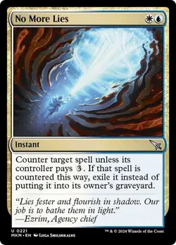 NO MORE LIES x4 mtg NM-M Murders at Karlov Manor 4 Unc - Image 1