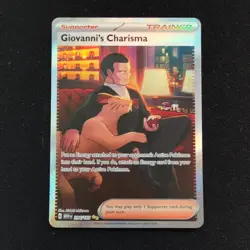 Giovanni's Charisma 204/165 Special Illustration Rare 151 Pokemon Near Mint - Image 1