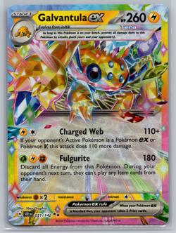 Galvantula ex 051/142 Ultra Rare Pokemon TCG Stellar Crown NM - Image 1