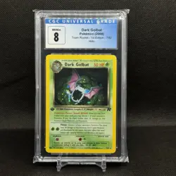 2000 Pokemon Dark Golbat Holo 7/82 1st Edition Team Rocket - CGC 8 - Image 1