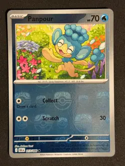 PANPOUR (MASTER BALL PATTERN) 017/086 COMMON BLACK BOLT POKEMON NM/M - Image 1