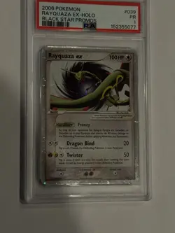 Pokemon TCG Rayquaza EX Holo Rare Black Star Promo 039 PSA 1 With SWIRL - Image 4