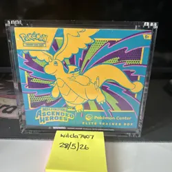 Ascended Heroes Pokemon Center ETB Elite Trainer Box Sealed With Acrylic Case - Image 1