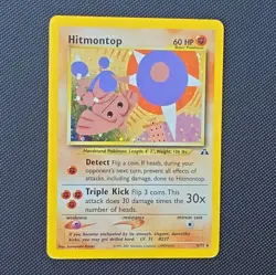 Nintendo Hitmontop 3/75 Neo Discovery Unlimited Holo Rare Basic 60HP 2001 - Image 1