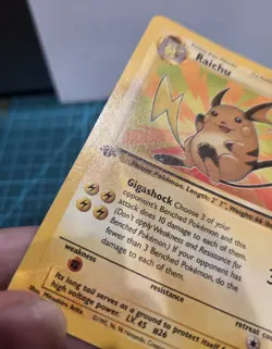 Pokemon TCG WOTC Raichu Fossil 29/62 1st Edition Rare 90HP ENG 1999 - Image 5