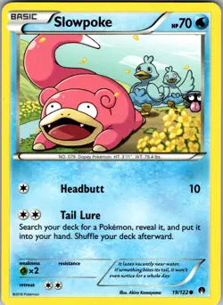Slowpoke BREAKpoint 19/122 Common Pokemon Near Mint - Image 1