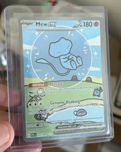 Mew ex 232/091 Bubble Mew Paldean Fates SIR - Image 2