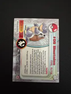 Pokemon Topps Chrome Blastoise #9 Holo - Image 2