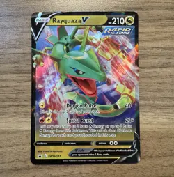 Pokemon TCG Rayquaza V SWSH147 Sword & Shield Promo Holo Promo English 210HP - Image 1