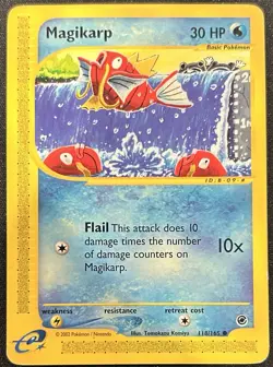 2002 POKEMON EXPEDITON MAGIKARP NON HOLO 118/165 - Image 1