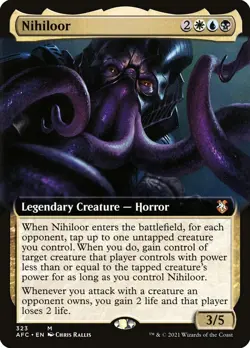 1x - Nihiloor - (extended art) - CMR: Forgotten Realms - NM MTG - Image 1