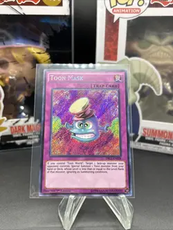 Yugioh Toon Mask DRL2-EN028 Secret Rare 1st Ed NM - Image 1
