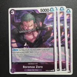 4X Roronoa Zoro Playset - OP09-076- Emperors in the New World - One Piece TCG - Image 1