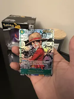 One Piece English #OP13-118 Monkey D Luffy Manga Alternate Art Secret Rare - Image 3