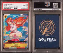 2024 ONE PIECE OP08-TWO LEGENDS ALTERNATE ART #106 NAMI PSA 10 - Image 3