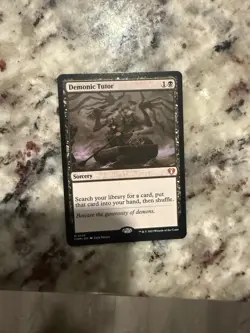Magic: The Gathering Sorcery Demonic Tutor Commander Masters NM Card x1 - Image 1