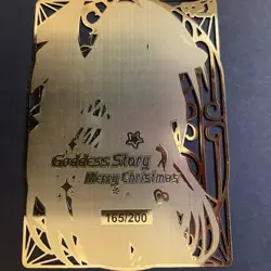 Goddess Story Gold METAL Card - Maiden Party - Serial Number #/200! - Rias DXD - Image 4