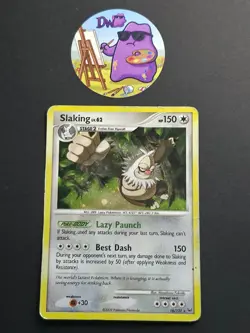 Pokemon TCG Slaking 16/127 - English Platinum Base Set Holo Card MP - Image 1
