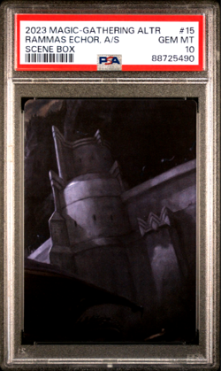 MTG LOTR Lord of the Rings Art Series Rammas Echor Ancient Shield PSA 10 POP 2 - Image 1