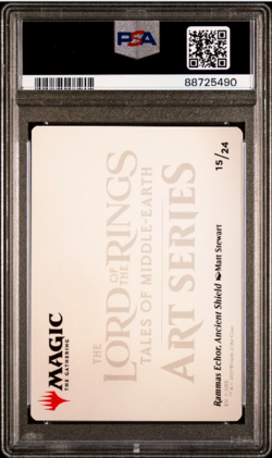MTG LOTR Lord of the Rings Art Series Rammas Echor Ancient Shield PSA 10 POP 2 - Image 2