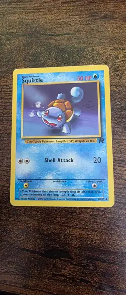 Squirtle 68/82 Common Team Rocket Pokemon Lightly Played - Image 1