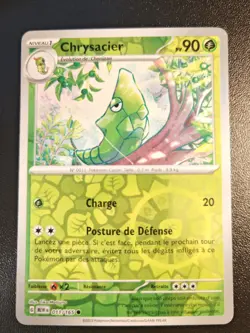 Carte Pokemon CHRYSACIER 011/165 REVERSE EV3.5 MEW 151 FR NEUF - Image 1