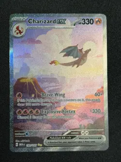 Pokemon 151 Charizard Ex / Glurak 199/165 Special Illustration Rare English NM - Image 1