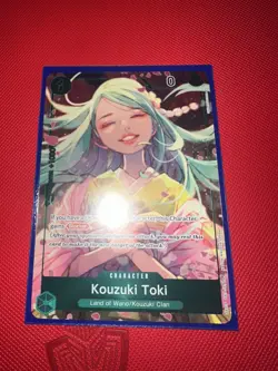 One Piece Card Game 🏴‍☠OP02-031 Kouzuki Toki UC "Parallel" NM ALT ART FOIL ENG - Image 1