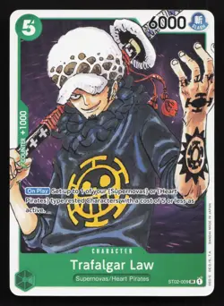 Trafalgar Law ST02-009 Super Rare Revision Pack Cards One Piece Card not foil - Image 1
