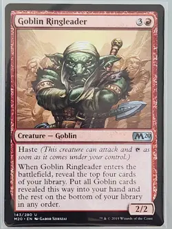 MTG Goblin Ringleader Core Set 2020 143/280 Regular Uncommon - Image 1