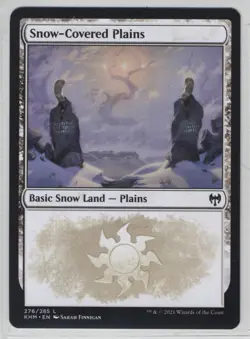 Magic the Gathering Snow-Covered Plains #276 Kaldheim x1 MTG - Image 1