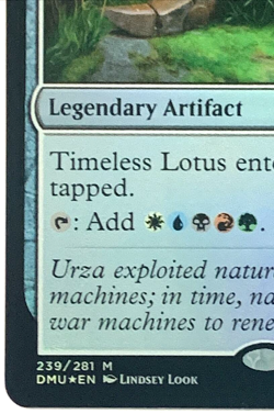 MTG Timeless Lotus *FOIL* Dominaria United 239/281 Mythic NM - Image 4