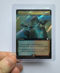 MTG Electrosiphon (Extended Art Surge 942) FOIL Fallout MINT Magic The Gathering - Image 3