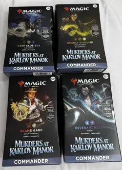 Magic The Gathering Murders at Karlov Manor Set of 4 (1 Each) Commander Decks - Image 1