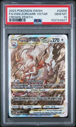 Pokemon - PSA 10 Gem Mint - Hisuian Zoroark VStar GG56/GG70 FA - Crown Zenith - Image 1