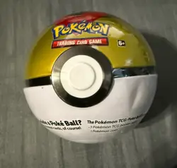 Pokemon (Level Poke Ball) Tin 3 Packs & Coin TCG Sealed D21, READ! - Image 1