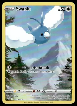 2023 Sword & Shield Series - Crown Zenith - Galarian Gallery Swablu Common #GG27 - Image 1