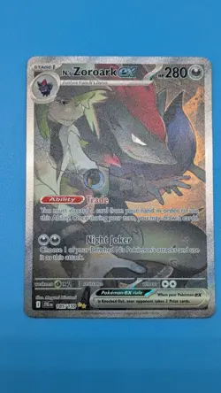 Pokemon TCG N's Zoroark ex 185/159 Secret Rare SV09 Journey Together NM Holo - Image 1