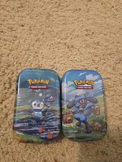 LOT OF 2 Pokemon TCG: Sinnoh Stars Mini Tins | Riolu - Image 1
