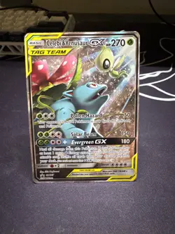 Pokemon TCG Celebi & Venusaur GX SM167 Sun & Moon Promo Tag Team HP - Image 1
