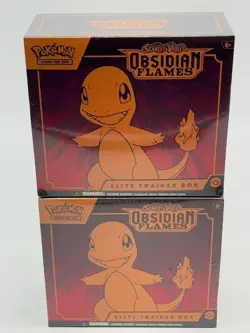 Lot of (2) Pokemon TCG S&V Obsidian Flames Elite Trainer Boxes SEALED ETB - Image 1