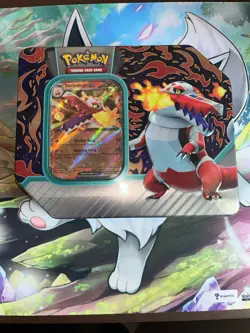 Pokemon Paldea Partners Tin Skeledirge EX Factory Sealed Brand New - Image 1