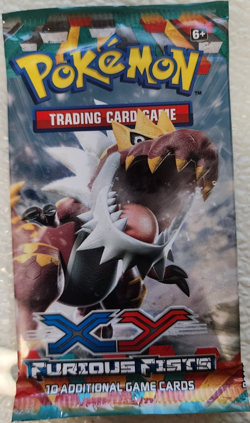 POKEMON SEALED XY FURIOUS FISTS BOOSTER PACK (1) TYRANTRUM ARTWORK - Image 1
