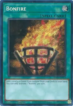 Yugioh! Bonfire - RA03-EN073 - Secret Rare - 1st Edition Near Mint, English - Image 1