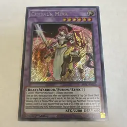 Yu-Gi-Oh! TCG Centaur Mina Brothers of Legend BROL-EN020 1st Edition Secret Rare - Image 1