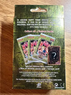 Yugioh Rise Of Destiny Special Edition Deck Box 1st Edition Factory Sealed! - Image 2