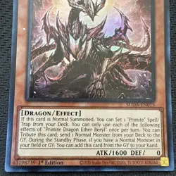 Primite Dragon Ether Beryl SUDA-EN015 1st Edition Ultra Rare (UR) Yu-Gi-Oh! - Image 2
