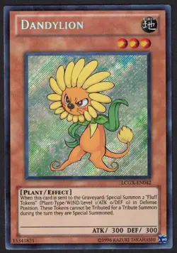 Yugioh Dandylion LCGX-EN042 Secret Rare Unlim - LP - Image 1