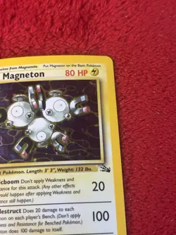 1st Edition Magneton 11/62 Fossil Holo Wotc Pokemon Card Hp - Image 3